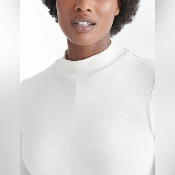KNIX | Papaya Mock Neck Bodysuit mock neck ribbed cream birds papaya collab- XXL - Picture 5 of 11